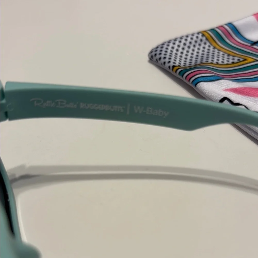 Ruffle Butts Mint Sunglasses with Black Lenses